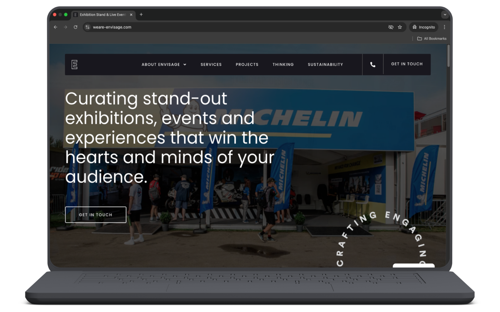 Envisage desktop site