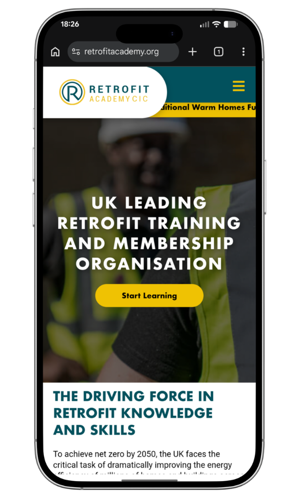 Retrofit Academy mobile site